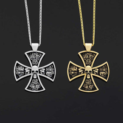 Rosicrucian Spiritual Pendant, Rosae Crucis Locket, Mystical Rosicrucian Symbol Necklace by SWISS PLUS - Rosae Crucis Collect