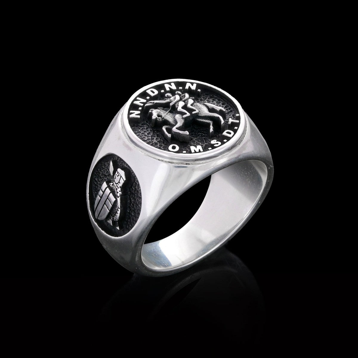 Round Master Mason Ring Cross Masonic Ring, Custom Masonic Ring by SWISS PLUS - Christian Collection - view 6