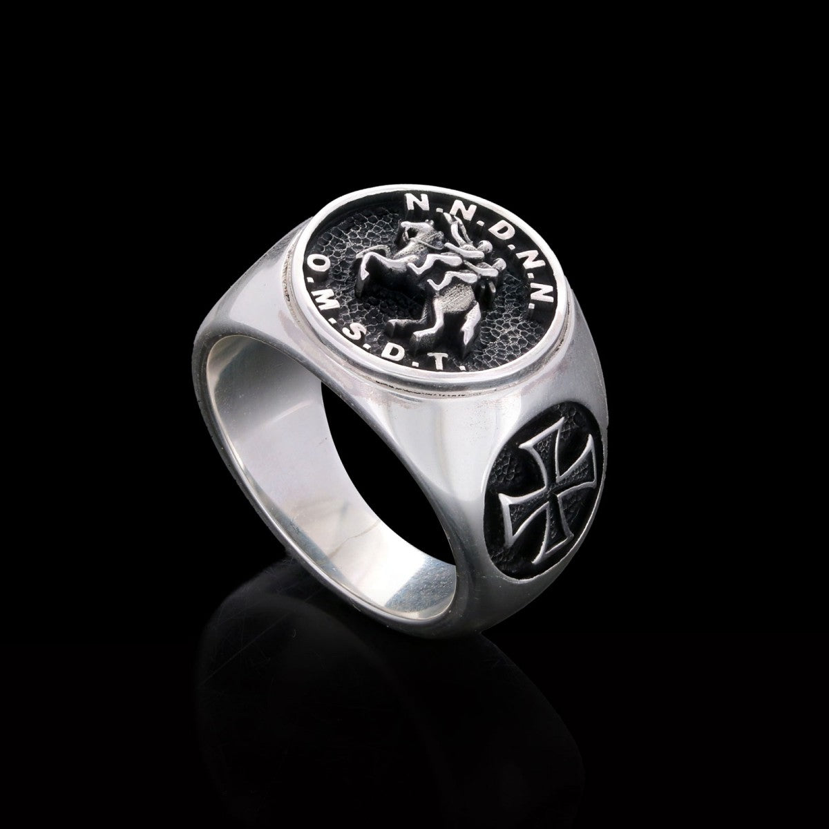 Round Master Mason Ring Cross Masonic Ring, Custom Masonic Ring by SWISS PLUS - Christian Collection - view 7