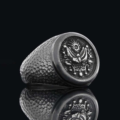 Round Ottoman State Coat of Arms Signet Ring by SWISS PLUS - Family Collection - view 4