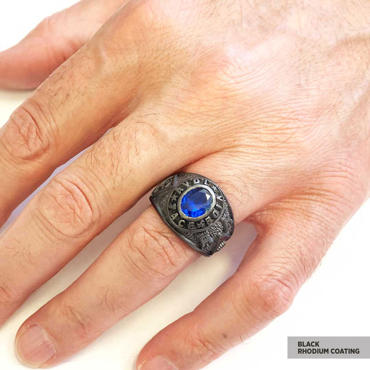 Round Stone Masonic Ring, A Symbol of Strength, Craftsmanship, and Timeless Elegance Mason Ring - view 7