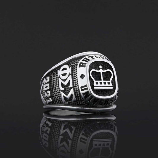 Rutgers University Ring, Handmade University Graduation Ring, Class Ring, High School Ring - view 1