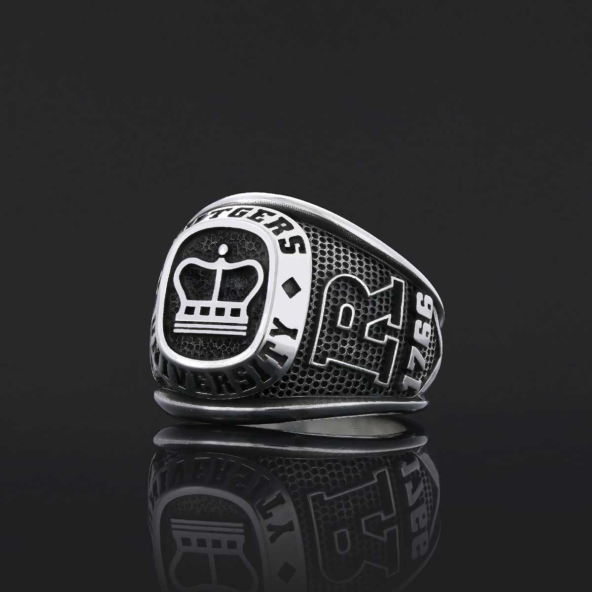 Rutgers University Ring, Handmade University Graduation Ring, Class Ring, High School Ring