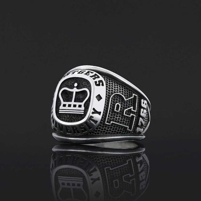 Rutgers University Ring, Handmade University Graduation Ring, Class Ring, High School Ring by SWISS PLUS - Custom College Cla