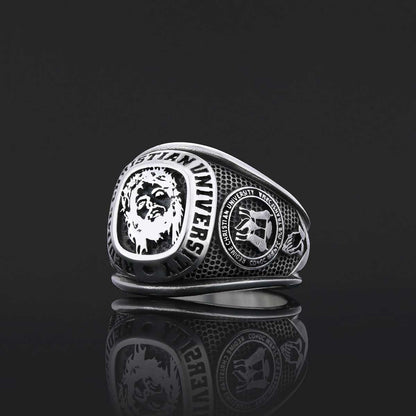 Rutgers University Ring, Handmade University Graduation Ring, Class Ring, High School Ring by SWISS PLUS - Custom College Cla