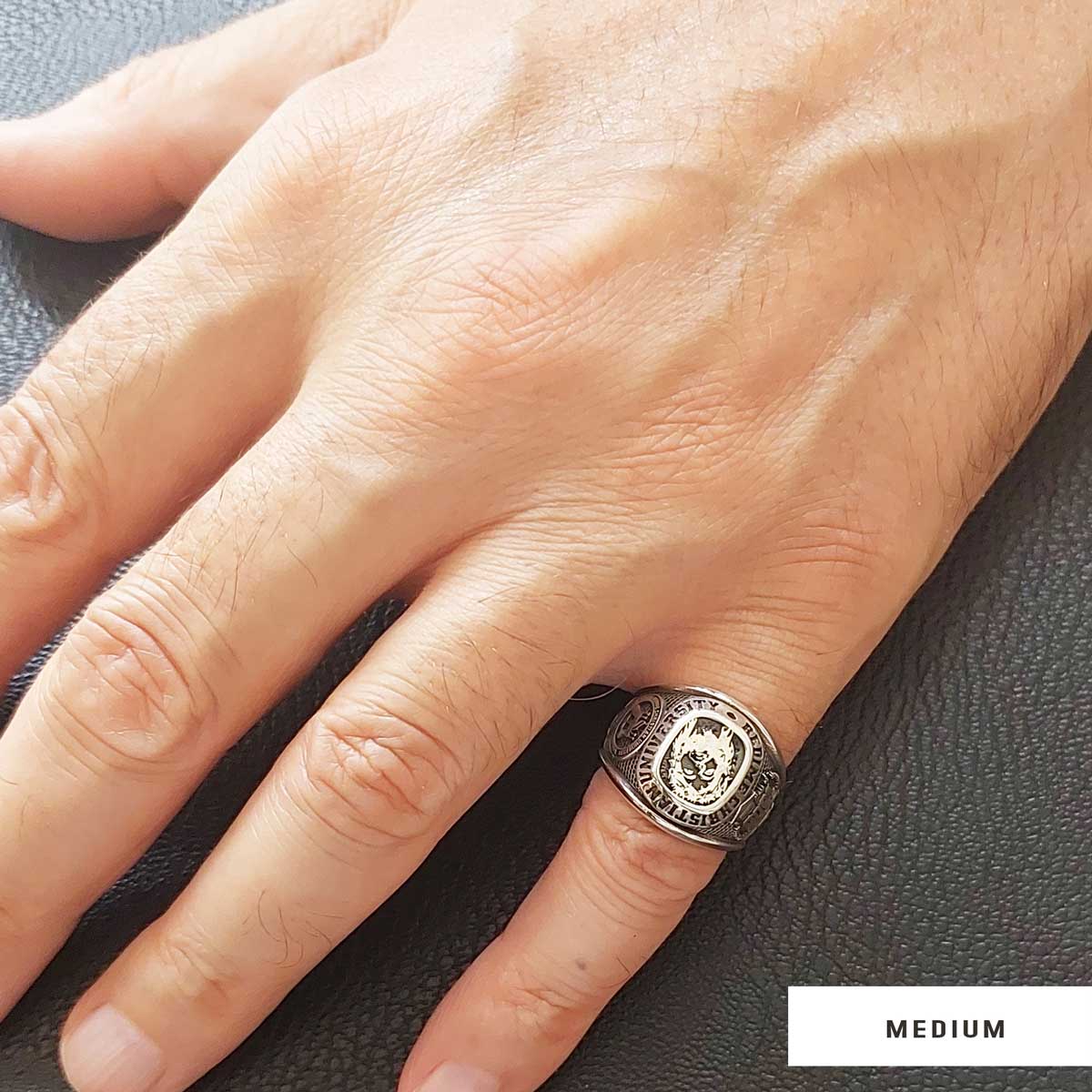 Rutgers University Ring, Handmade University Graduation Ring, Class Ring, High School Ring - view 6
