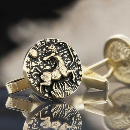 Sagittarius Cufflink by SWISS PLUS - Zodiac Collection