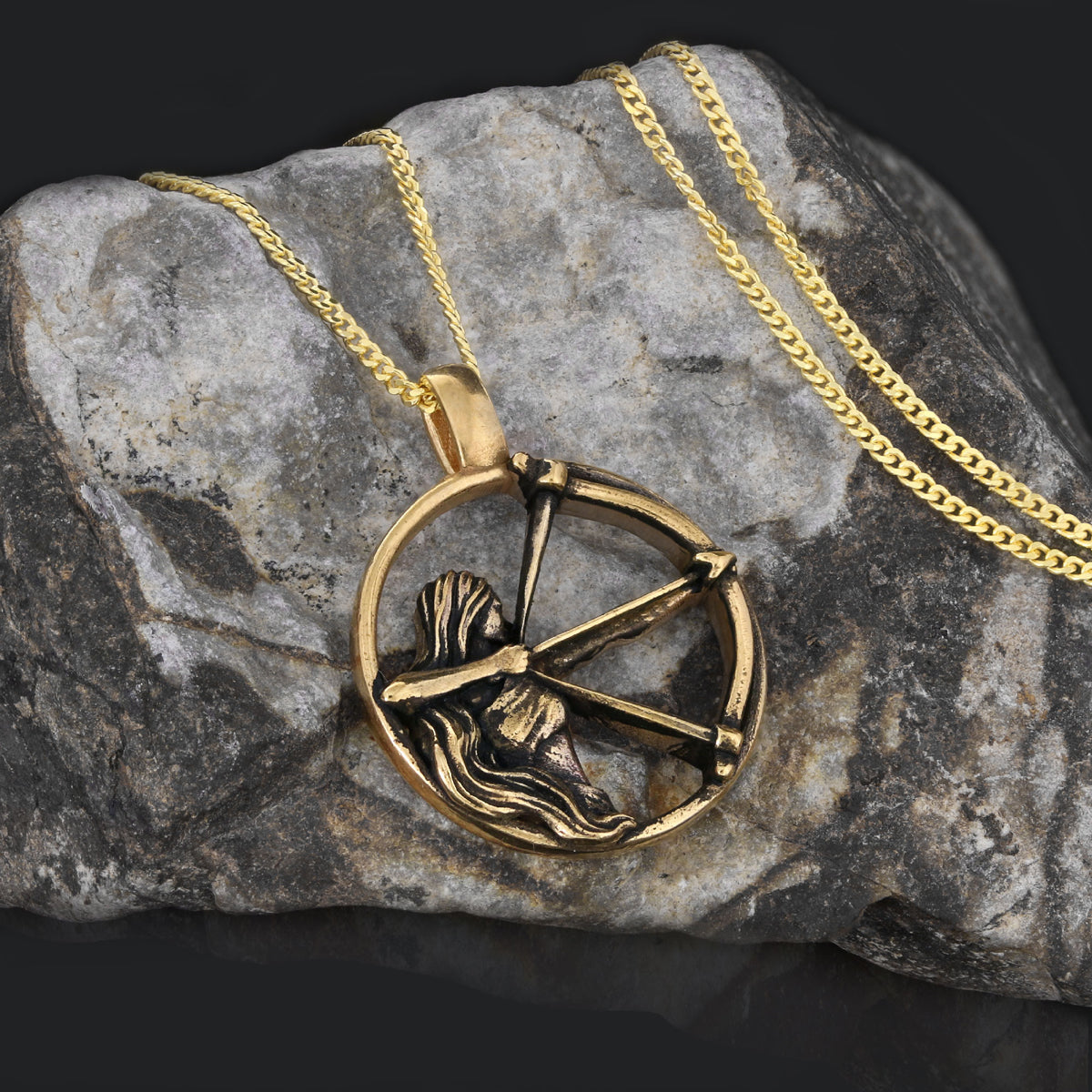 Sagittarius Pendant, Sterling Silver Sagittarius Necklace, Handmade Sagittarius Jewelry, Horoscope Sagittarius Necklace