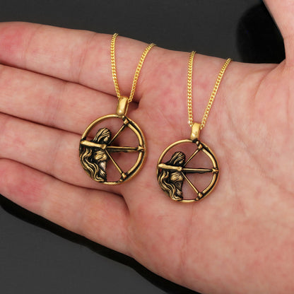 Sagittarius Pendant, Sterling Silver Sagittarius Necklace, Handmade Sagittarius Jewelry, Horoscope Sagittarius Necklace by SW