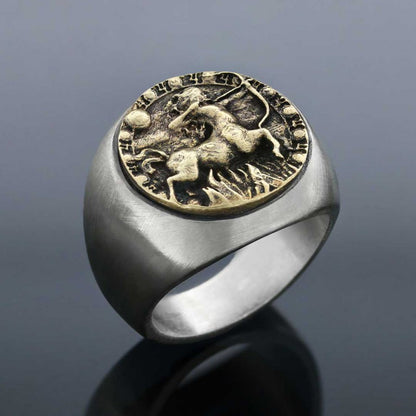 Sagittarius Horoscope Ring by SWISS PLUS - Zodiac Collection - view 3