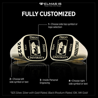 San Diego State University Ring Marketing 2022 by SWISS PLUS - Custom College Class Rings - view 5