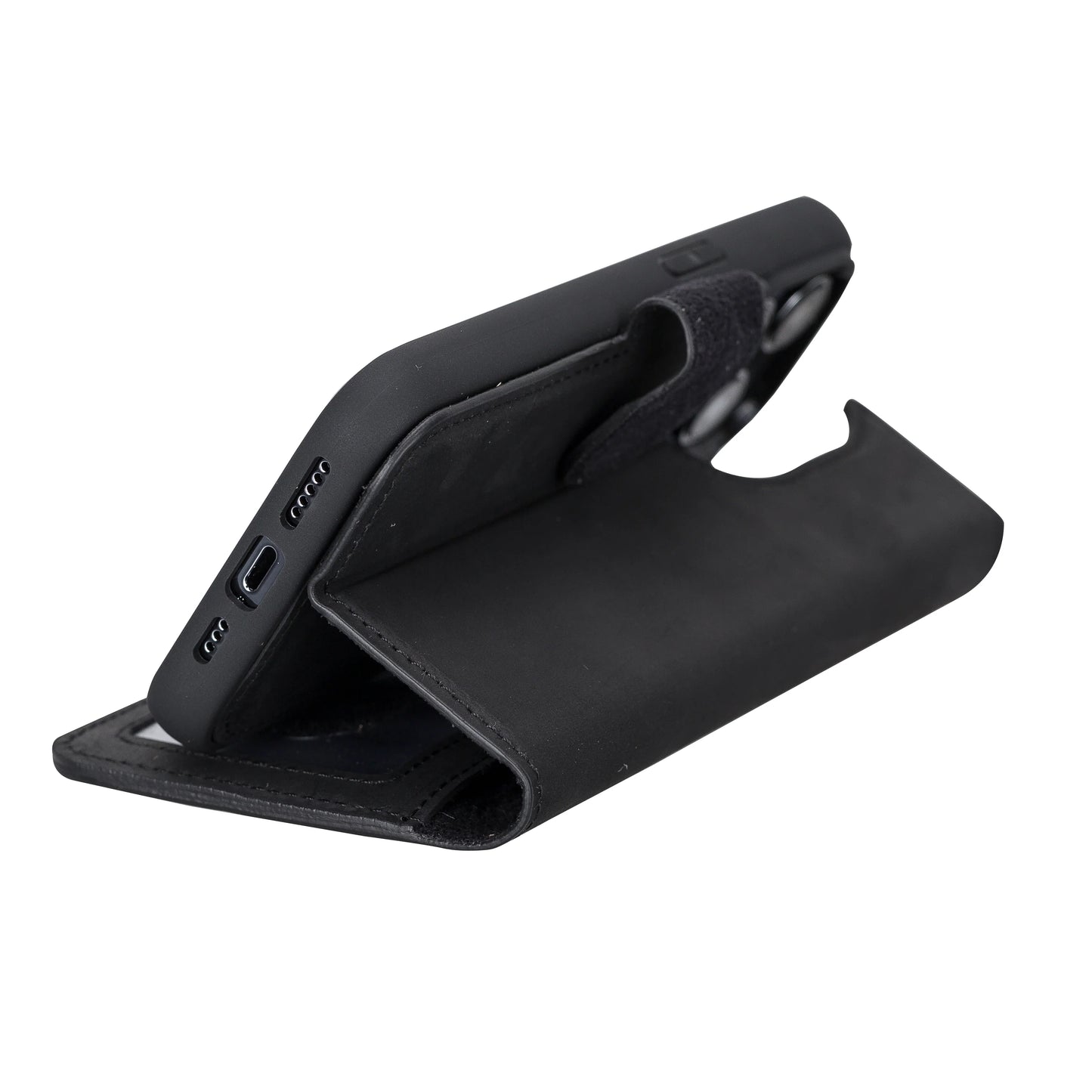 Liluri iPhone 14 Pro Detachable Leather Wallet Case