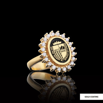 School Ring, University Ring, Graduation Ring, Graduation Gift, Women's Ring, Gift for Him by SWISS PLUS - Custom College Cla