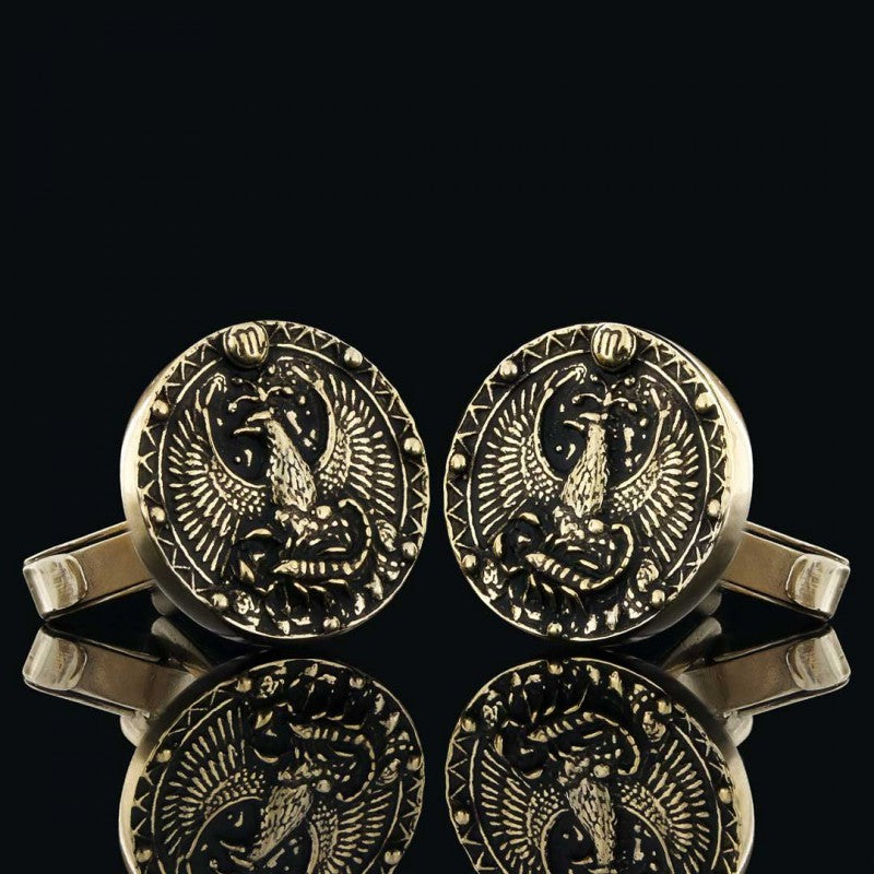Custom Design Sterling Silver Scorpio Cufflink by SWISS PLUS - Zodiac Collection - view 2
