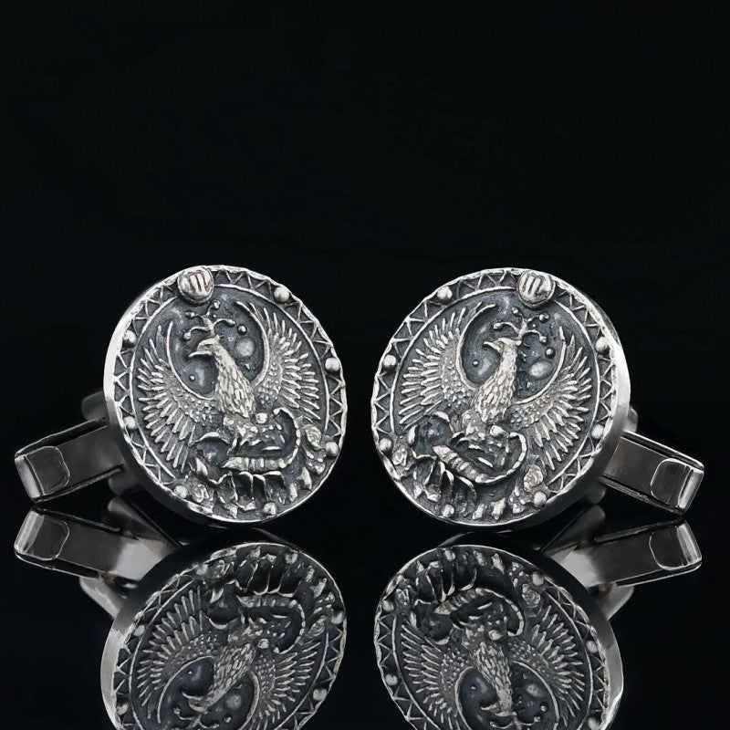 Custom Design Sterling Silver Scorpio Cufflink