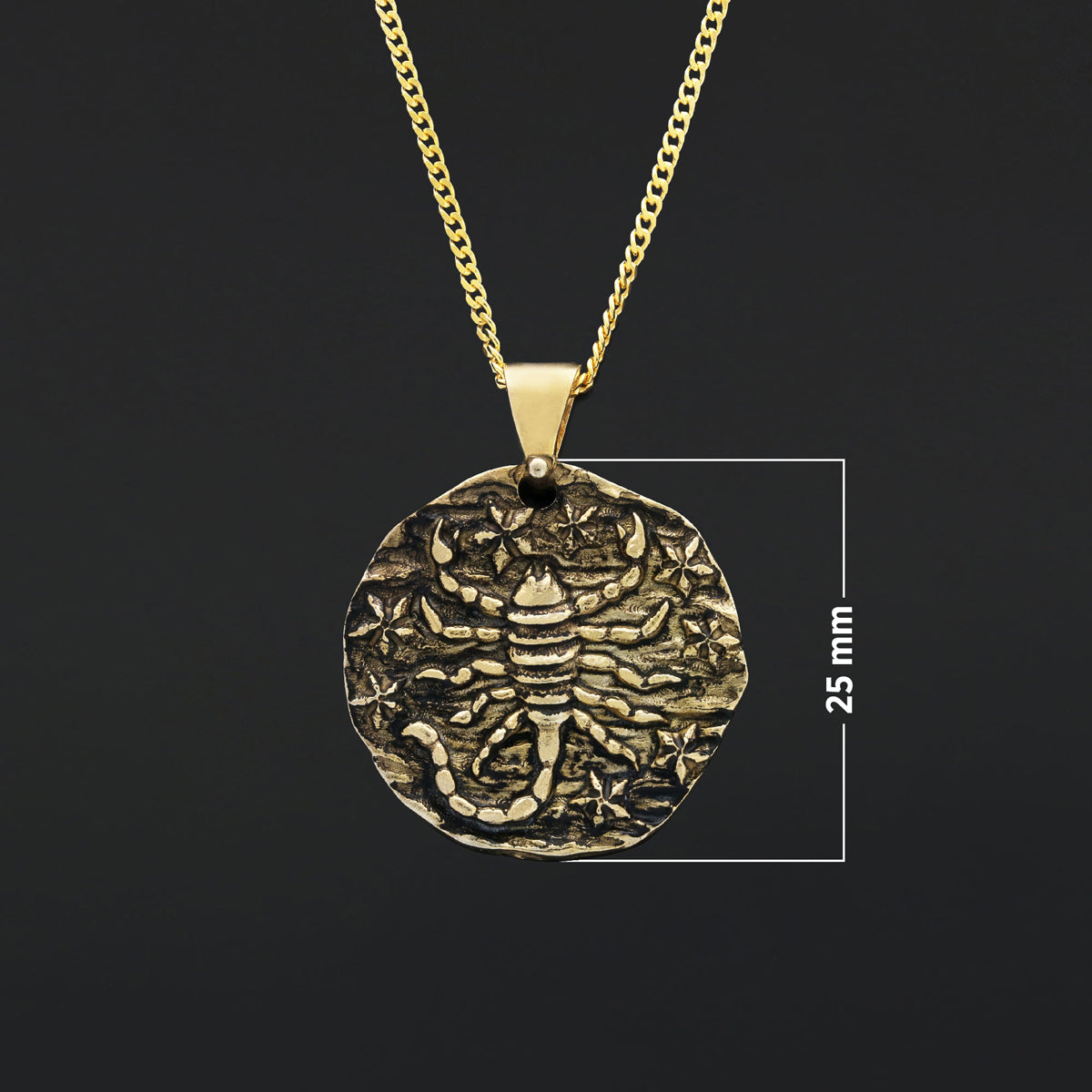 Scorpio Pendant, Zodiac Jewelry, Sterling Silver Necklace, Astrology Charm, Gift for Scorpio