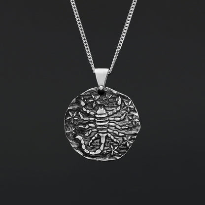 Scorpio Pendant, Zodiac Jewelry, Sterling Silver Necklace, Astrology Charm, Gift for Scorpio by SWISS PLUS - Zodiac Collectio