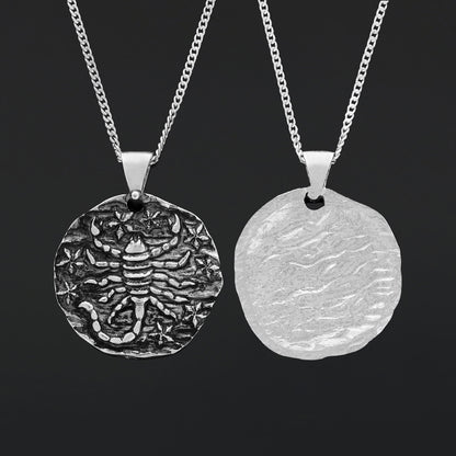 Scorpio Pendant, Zodiac Jewelry, Sterling Silver Necklace, Astrology Charm, Gift for Scorpio by SWISS PLUS - Zodiac Collectio