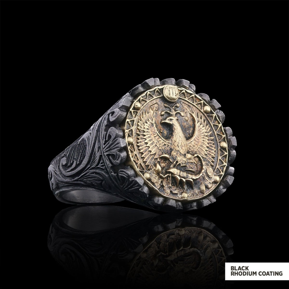Scorpio Sign Ring, 925 Sterling Silver Scorpio Sign Ring by SWISS PLUS - Zodiac Collection - view 4