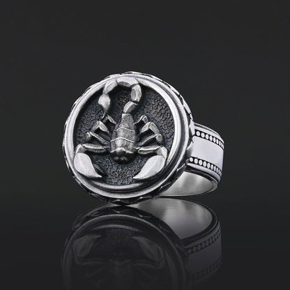 Scorpio Zodiac Silver Ring by SWISS PLUS - Zodiac Collection - view 3