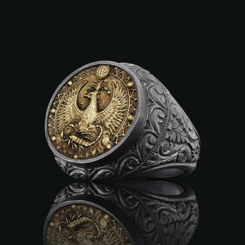 Scorpio Zodiac Silver Ring - view 4
