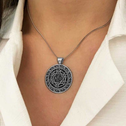 Seal Of Solomon 925 Sterling Silver Pendants by SWISS PLUS - Seal of Solomon Collection - view 6