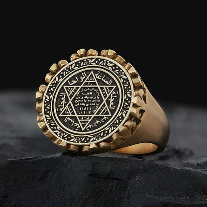 Seal Of Solomon Ring 925 Sterling Silver by SWISS PLUS - Seal of Solomon Collection