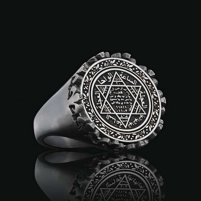 Seal Of Solomon Ring 925 Sterling Silver - view 4