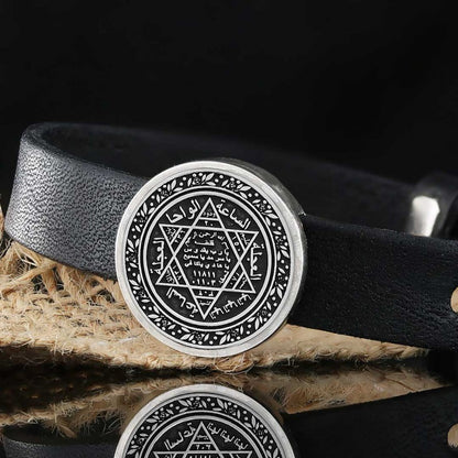 Seal Of Solomon Silver Bracelet by SWISS PLUS - Seal of Solomon Collection