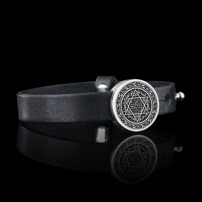 Seal Of Solomon Silver Bracelet by SWISS PLUS - Seal of Solomon Collection - view 3