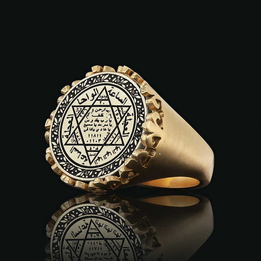 Seal Of Solomon Silver Ring - view 2