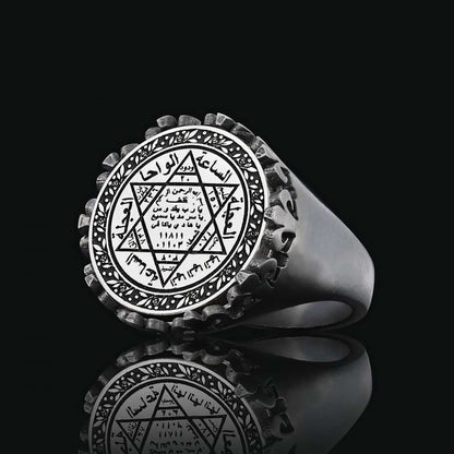 Seal Of Solomon Silver Ring by SWISS PLUS - Seal of Solomon Collection - view 4