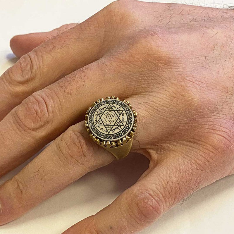 Seal Of Solomon Silver Ring - view 5