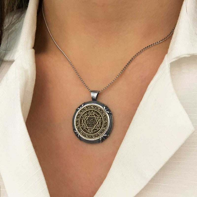 Seal Of Solomon Pendant 925 Sterling Silver - view 3