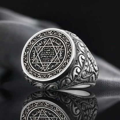 Seal of Solomon 925 Sterling Silver Ring by SWISS PLUS - Seal of Solomon Collection
