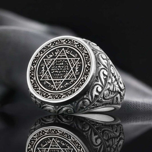 Seal of Solomon 925 Sterling Silver Ring
