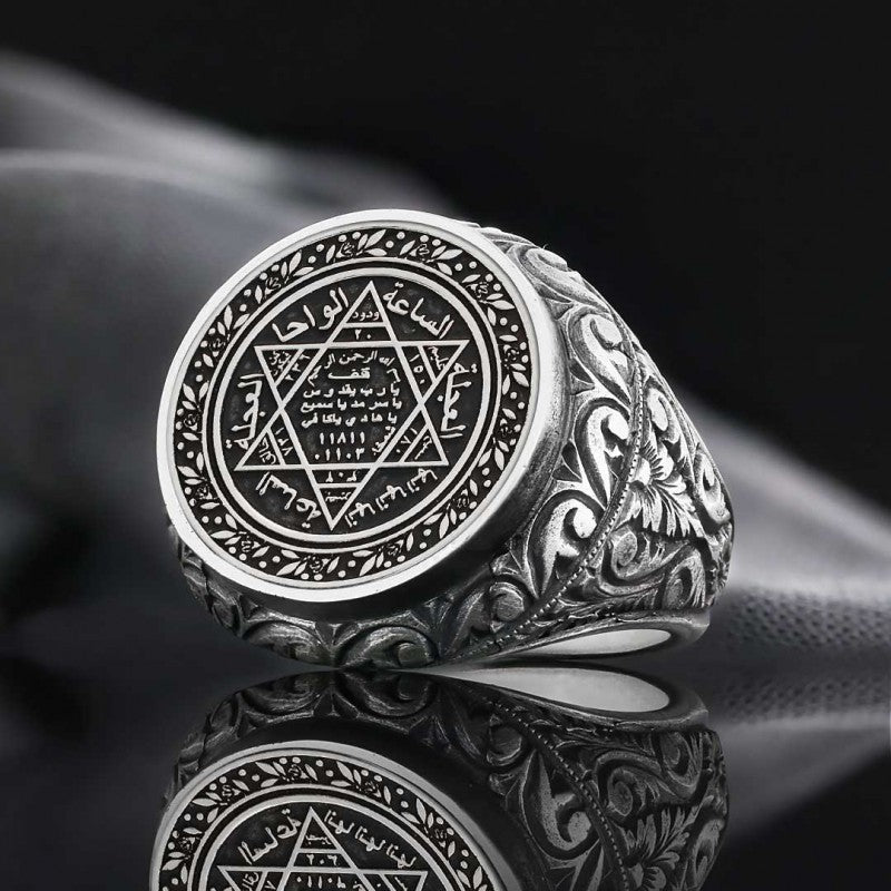 Seal of Solomon 925 Sterling Silver Ring - view 1