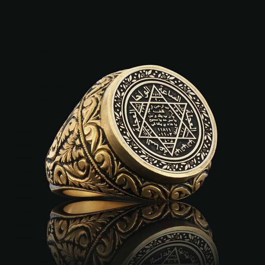 Seal of Solomon 925 Sterling Silver Ring by SWISS PLUS - Seal of Solomon Collection - view 2