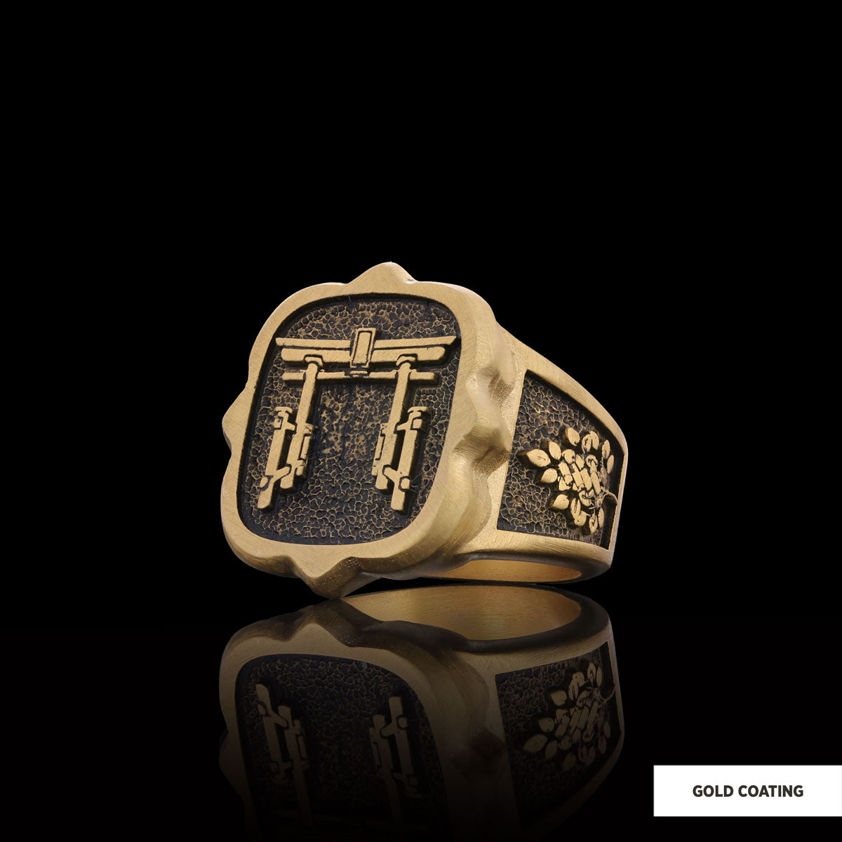 Shintoism Silver Ring, Shirine Ring, Shimenawa Ring, Skaki Ring, Tomoe Ring, Shintoism Jewelry, Religious Gifting - view 4