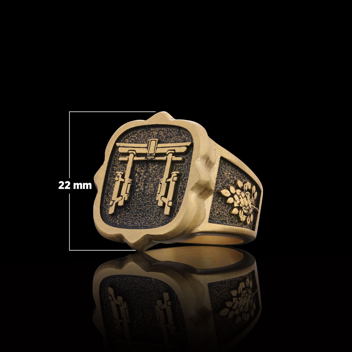 Shintoism Silver Ring, Shirine Ring, Shimenawa Ring, Skaki Ring, Tomoe Ring, Shintoism Jewelry, Religious Gifting - view 5