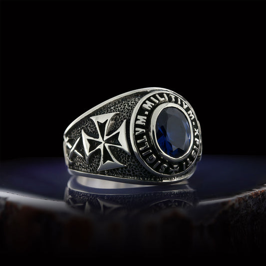 Sigillvm Militvm Xpisti Masonic Ring, Mason Jewelry, Custom Mason Ring - view 1