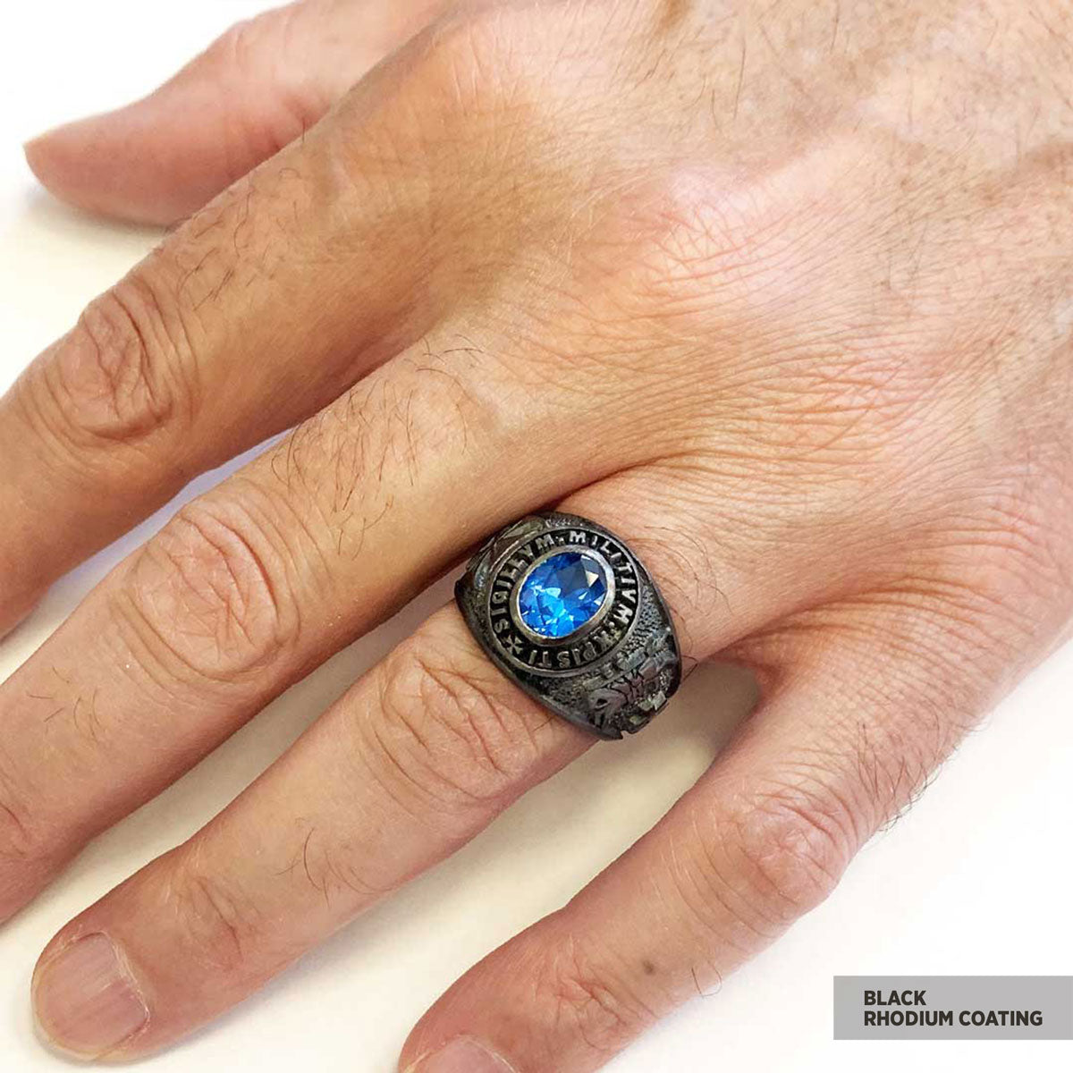 Sigillvm Militvm Xpisti Masonic Ring, Mason Jewelry, Custom Mason Ring - view 5