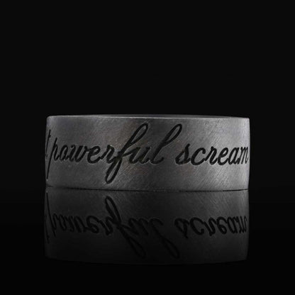 Silence Motto Band Ring by SWISS PLUS - Inspirational Rings - view 5