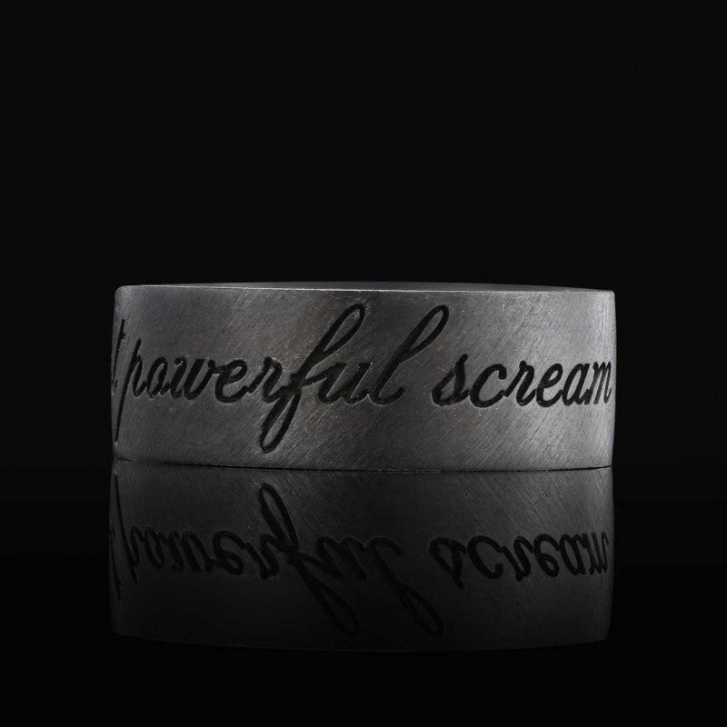 Silence Motto Band Ring