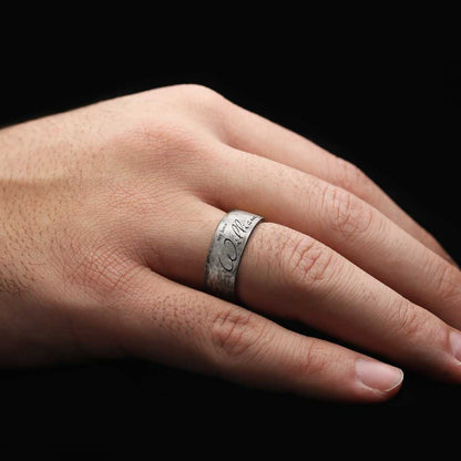 Silver Band Ring by SWISS PLUS - Inspirational Rings - view 6