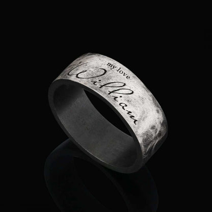 Silver Band Ring by SWISS PLUS - Inspirational Rings - view 5