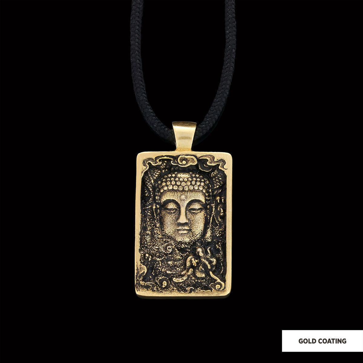 Silver Buddha Pendant by SWISS PLUS - Buddhist Jewelry Collection - view 2