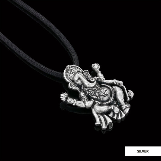 Silver Ganesha Pendant Silver