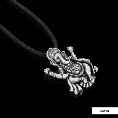 Silver Ganesha Pendant by SWISS PLUS - Unique Pendants & Cool Design Necklaces - view 3