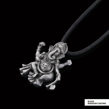 Silver Ganesha Pendant by SWISS PLUS - Unique Pendants & Cool Design Necklaces - view 4